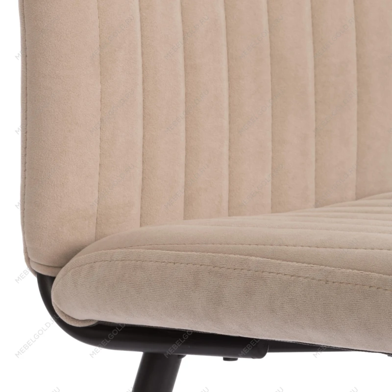 Стул обеденный Monte Carlo, флок, бежевый/черный, 7, 50х55х93 | изображение 7