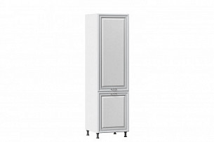 Шкаф кухонный для холодильника 600 Италия (Белый/Дуб светлый)