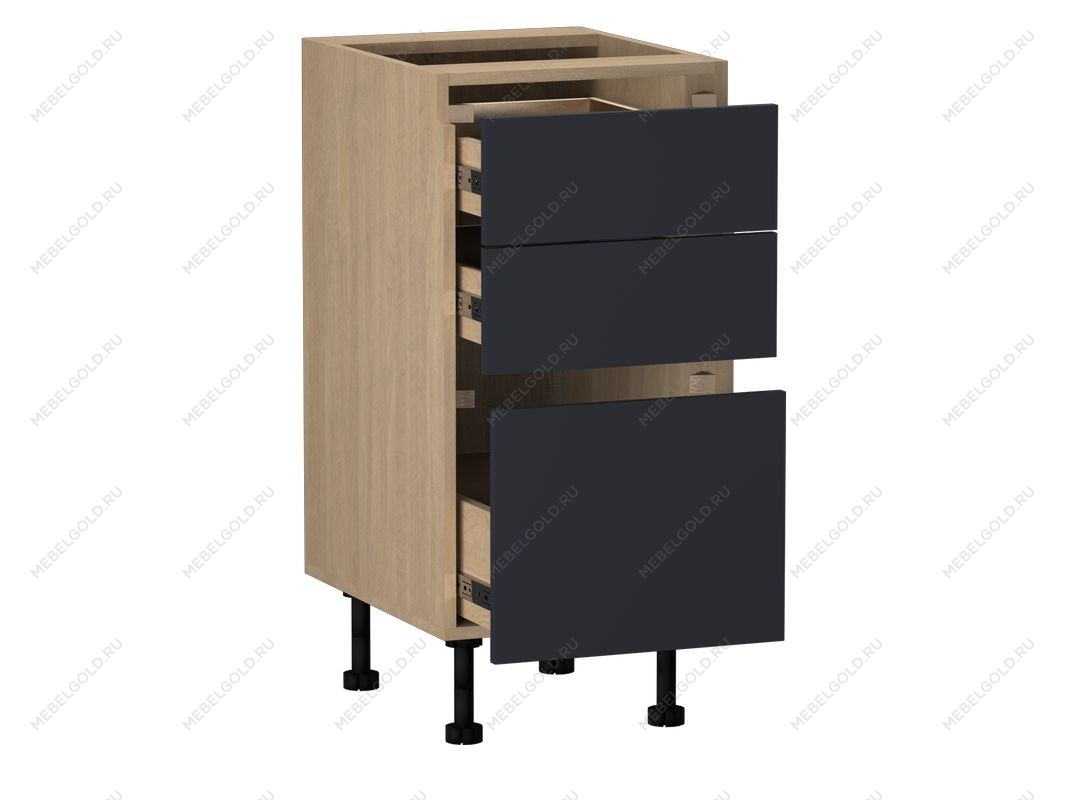 Стол с ящиками СЯ-40, Женева (400*520*870) Дуб Палермо/Синий матовый, 22516 | изображение 1