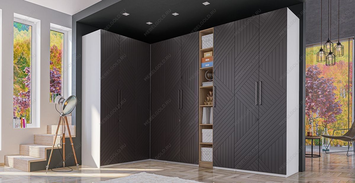 Шкаф Отис МН-039-09 П5 с фасадом МДФ (графит) | изображение 3