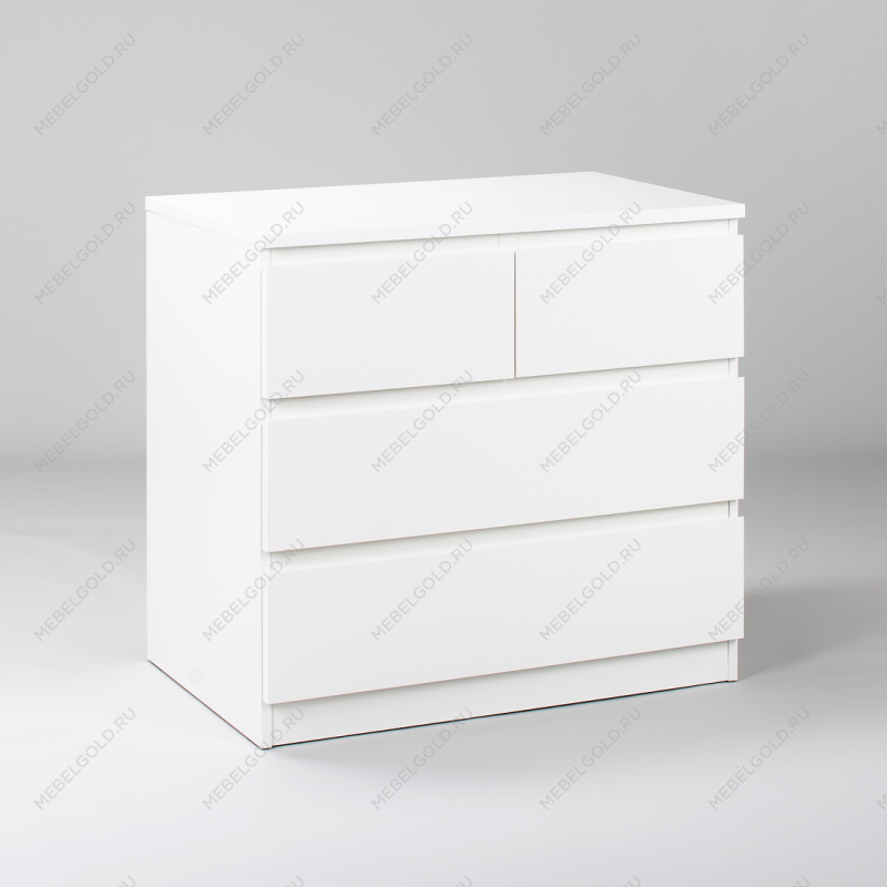 МАЛЬТА комод ИКЕА / IKEA 2+2 ящика 80х76 белый | изображение 1
