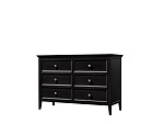 Комод большой 6 ящиков Manhattan (Черный) | изображение 1
