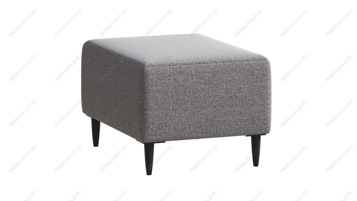 Лобня - Пуф Киркас светло-серый, рогожка