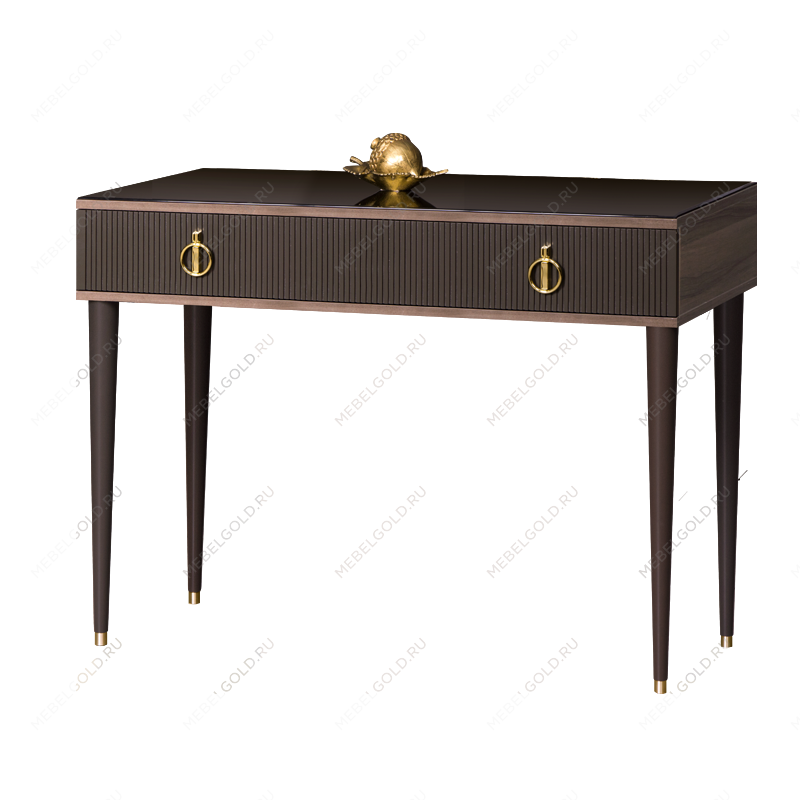 Стол туалетный Римини СОЛО (Орех империя/Золото) РМСТ-1(s)