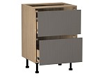 Стол с ящиками СЯ-60 (2), Женева (600*520*870) Дуб Палермо/Серый камень , 22022 | изображение 1