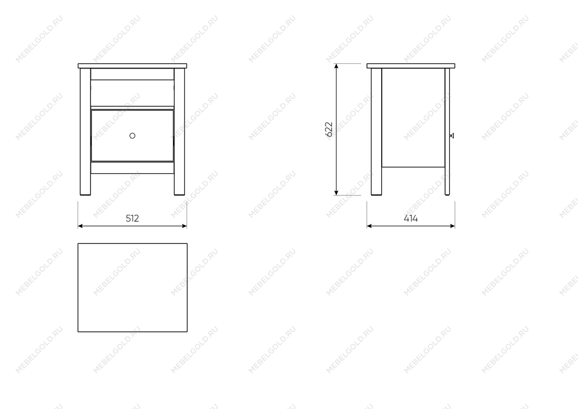 САГА тумба прикроватная белая | изображение 3