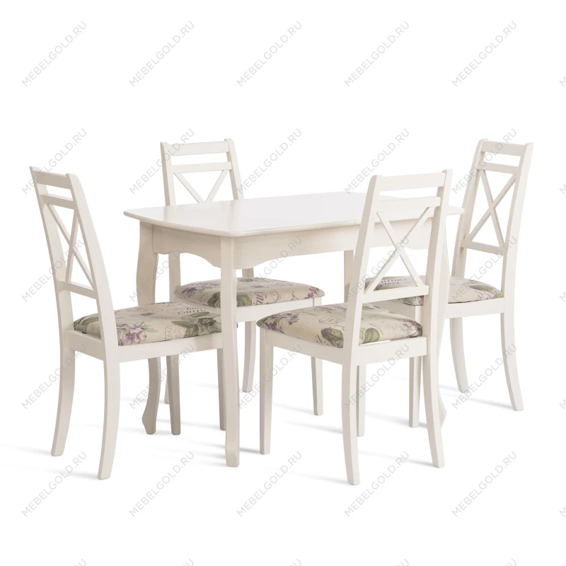 Стул Picasso ( PC-SC ), дерево гевея, 45х53х97см, ivory white (слоновая кость 2-5), Ткань Прованс № 13 | изображение 8