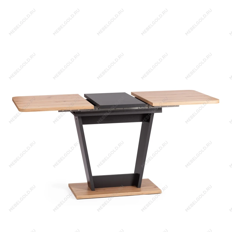 Стол обеденный FOX раздвижной, ЛДСП, 68.6x110-145x75 см, Дуб артисан/Графит | изображение 4