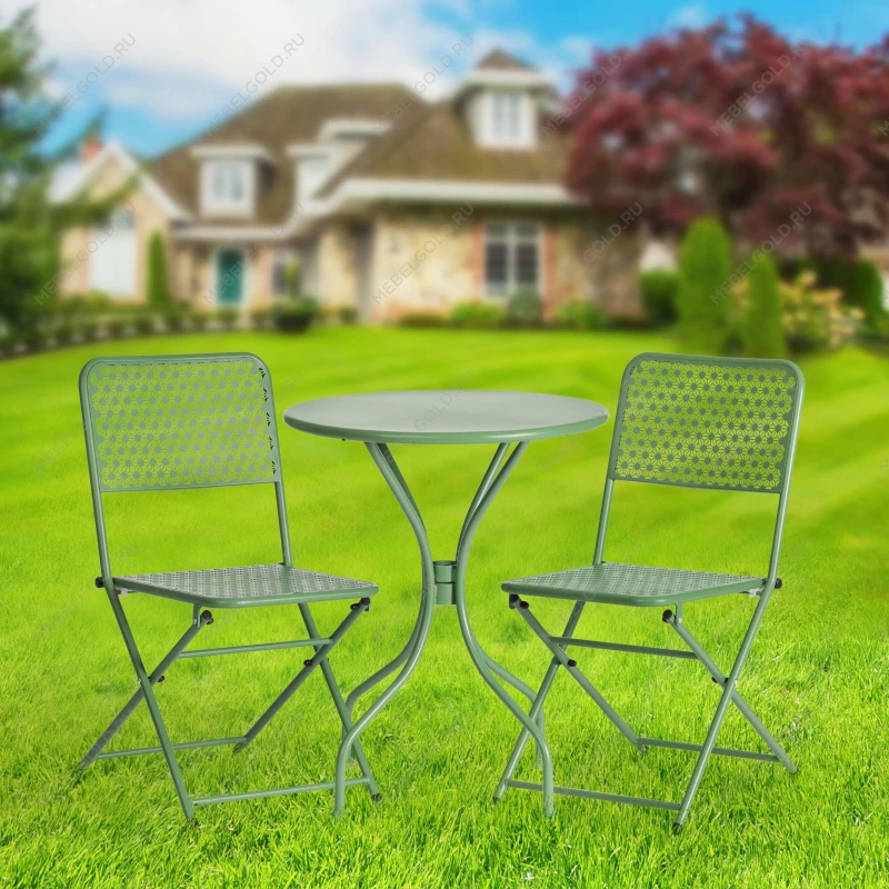 Стул Secret De Maison Villa, стальной сплав, 44х42х83см, зеленый | изображение 11