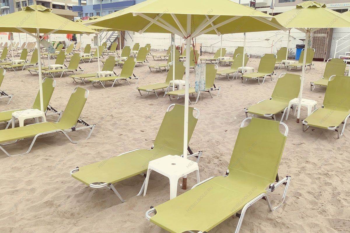 Шезлонг Dias алюминиевый, бежевый | изображение 19