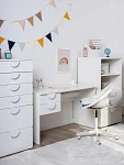 Стол письменный детский Пикси 120х75х57, белый (робкий подснежник) | изображение 10