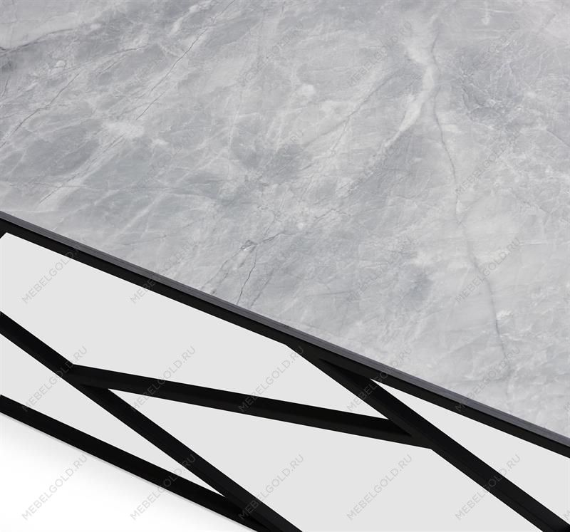 Стол журнальный Halmar UNIVERSE 2 (серый мрамор/черный) | изображение 6
