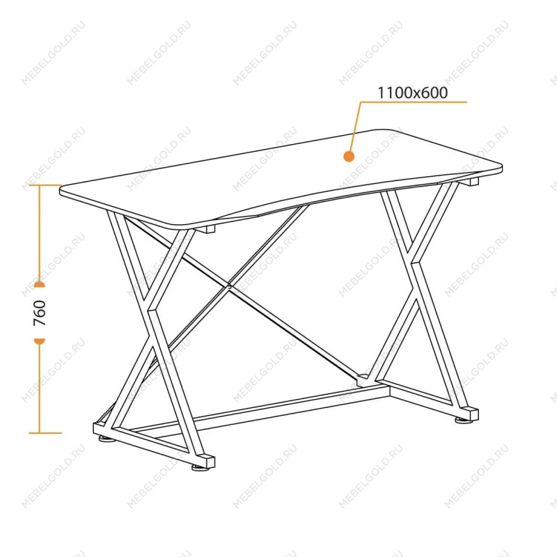 Стол GD-05, Black (черный) | изображение 5