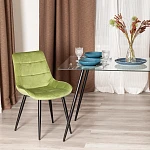 Стул ABRUZZO ( mod. 8060 ), металл/велюр, 54 х 62 х 83 см, зеленый (HLR 54)/черный | изображение 9