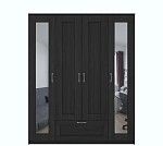 БРИМНЭС / СИРИУС Шкаф ИКЕА / IKEA комбинированный 4 двери и 1 ящик Дуб Венге (с 2 зеркалами) | изображение 1