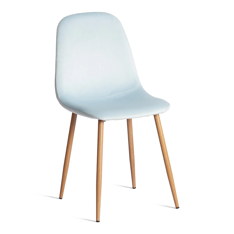 Стул BREEZE (mod. 4724), Велюр/металл, 44 х 53 х 87 см, Aquamarine (аквамарин) HLR16 / натуральный
