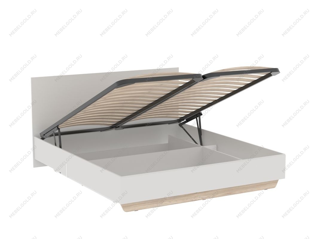 Кровать 1800 с подъемным механизмом, Аврора (1866*2063*1004) Дуб Мария/Кашемир