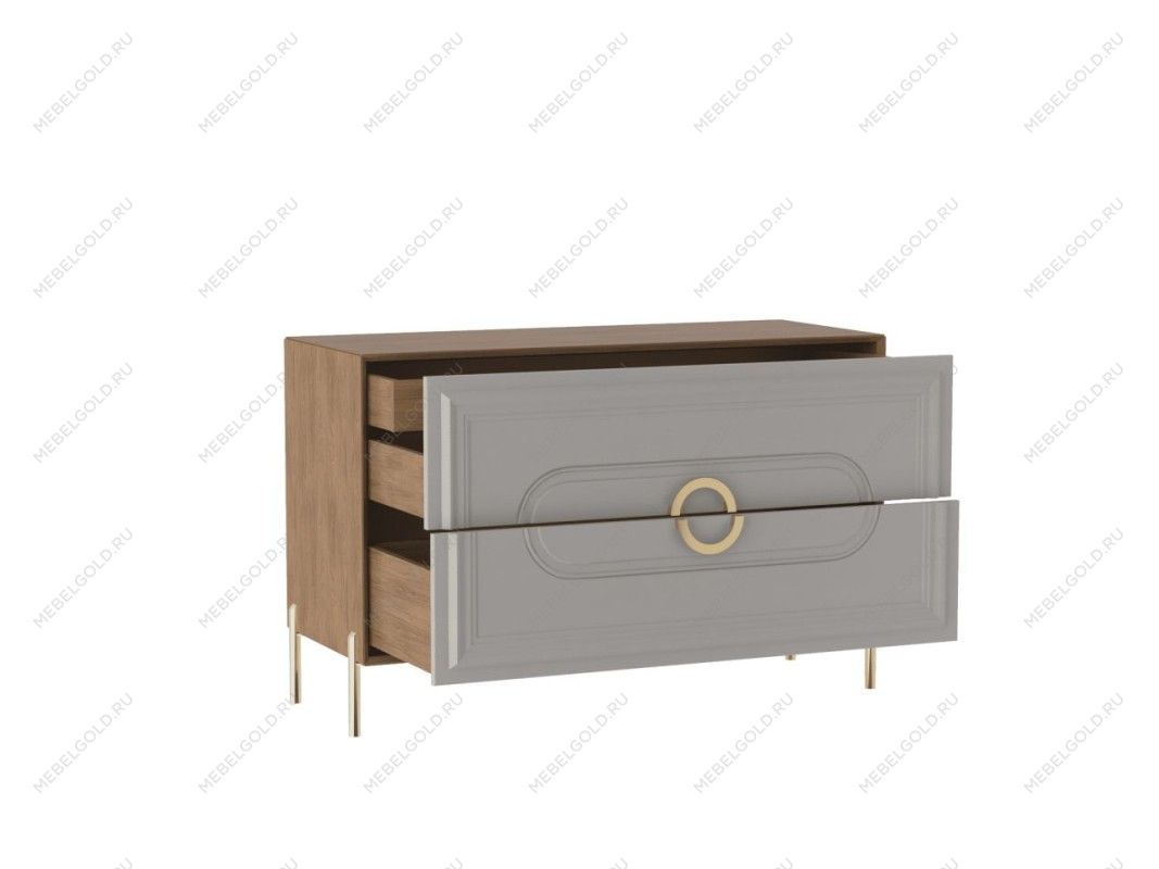 Комод, Палермо (1224*472*782) Дуб Каселла коричневый/Экокожа Мокко, 12806 | изображение 1