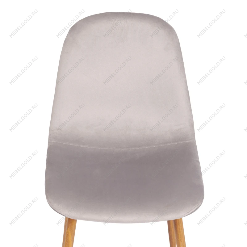 Стул BREEZE (mod. 4724), Велюр/металл, 44 х 53 х 87 см, Light grey (светло-серый) HLR14 / натуральный | изображение 6