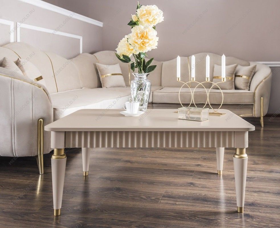 Столик прямоугольный Лара бежевый | изображение 3