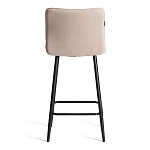 Полубарный стул Bari/Бари, велюр, бежевый, 7, 42х55х99 см | изображение 3