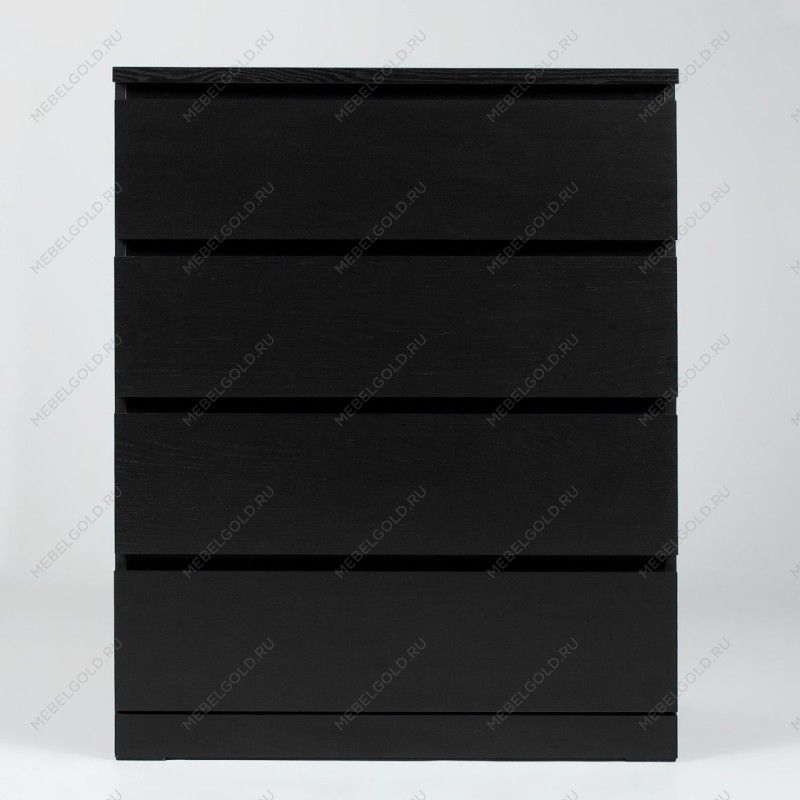 МАЛЬМ / VARMA Комод ИКЕА / IKEA 4, 80x100x40, шпон, черный | изображение 2