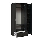 БРИМНЭС / СИРИУС Шкаф трехдверный ИКЕА / IKEA с одним выдвижным ящиком, Дуб Венге | изображение 2