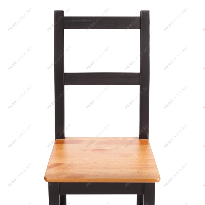 Стул Соната/Sonata chair, массив сосны, 41х50х95 см, антик/чёрный | изображение 5