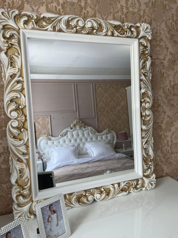 Зеркало Натали белый глянец (спальня) | изображение 1