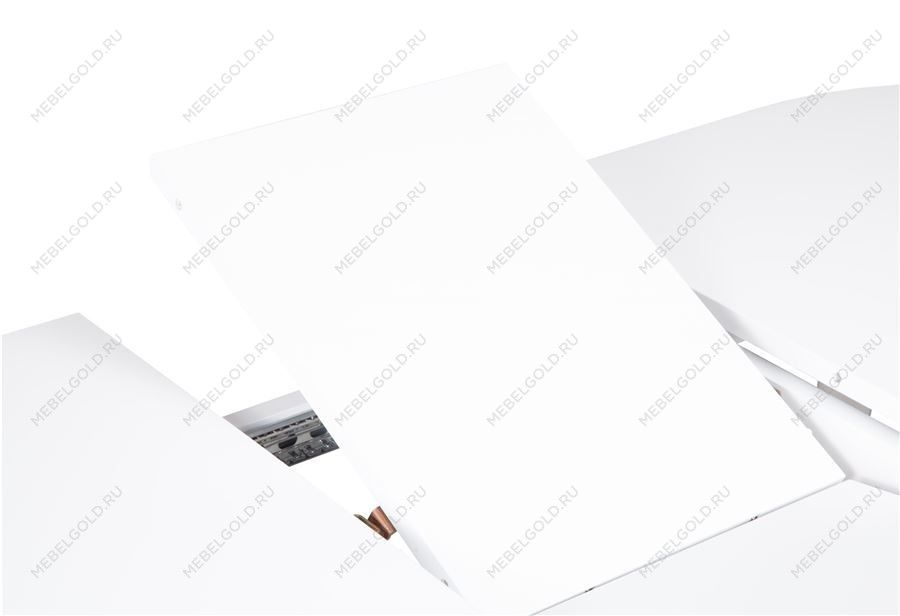 Стол овальный Алиса-1200 (белый/белый) раздвижной | изображение 5