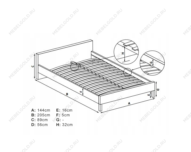 Кровать Halmar VIOLETTA 140 (черешня античная/черный) | изображение 2
