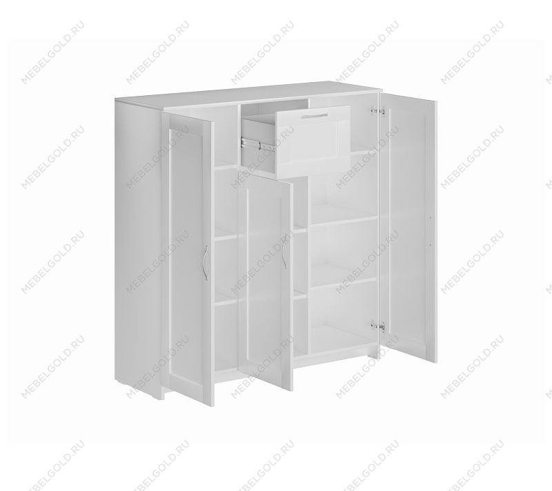 БРИМНЭС / СИРИУС тумба ИКЕА / IKEA 3 двери и 1 ящик 117х123 белая | изображение 2