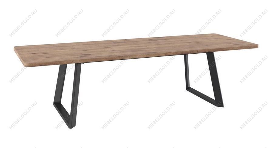 Стол Napoli Lux (R)-200 раздвижной (Дуб велингтон/черный) 200(290)х105 | изображение 1