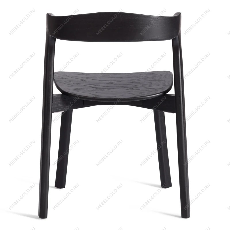 Стул ASGARD, дерево вяз, черный, 48х43х76 см | изображение 3