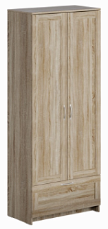 БРИМНЭС / СИРИУС Шкаф ИКЕА / IKEA для одежды 2 двери и 1 ящик сонома