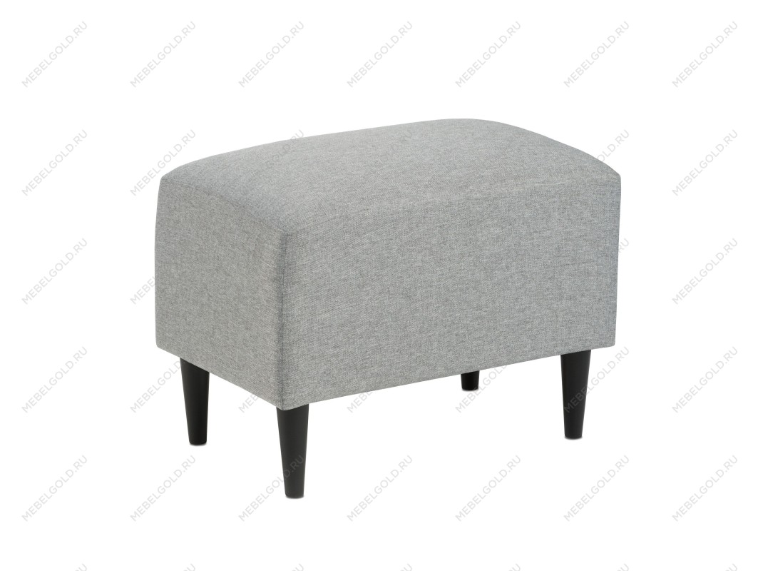 Лобня - Пуф Киркас светло-серый, рогожка | изображение 1