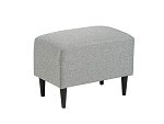 Лобня - Пуф Киркас светло-серый, рогожка | изображение 1