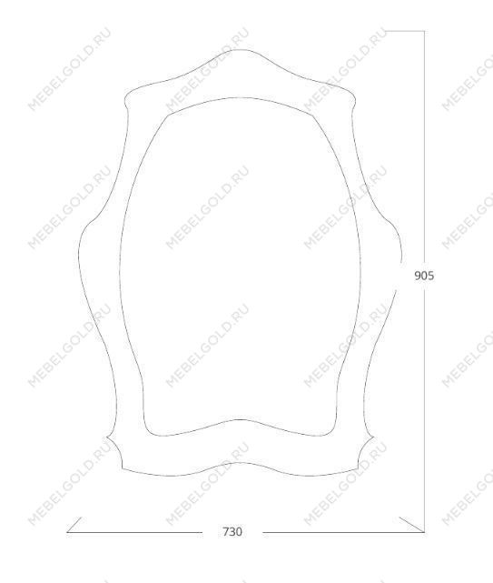 Зеркало Элегия (молочный дуб) | изображение 2