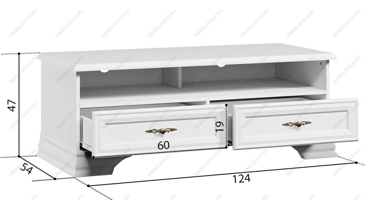Лобня - Тумба Кентаки RTV2S белый | изображение 1