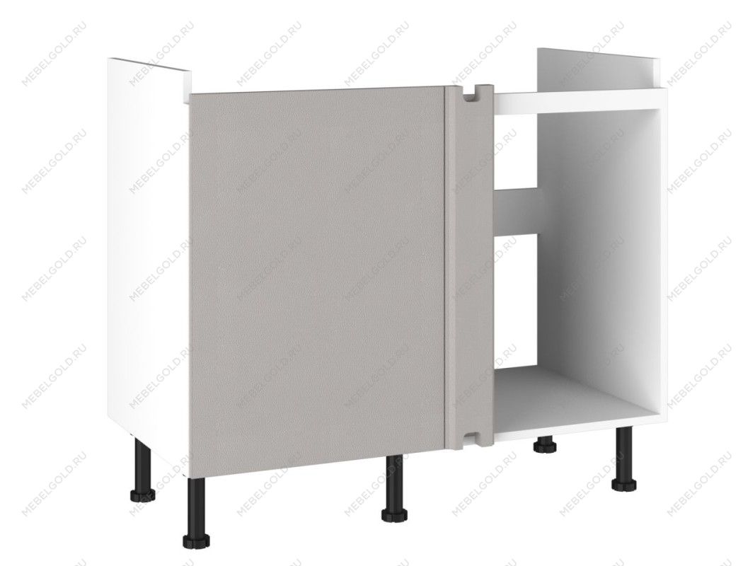 Стол под мойку угловой СМУ-110, Виста (1000*534*870) Экокожа Бежевый, 26504