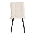 Стул обеденный Bari (2 шт. в упаковке), LT, велюр, молочный/черный, 4, 41х55х89 см | изображение 4