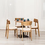 Стол RAGNAROK, дерево вяз/железная опора, 70х70х76 см, груша №3/черная опора | изображение 6