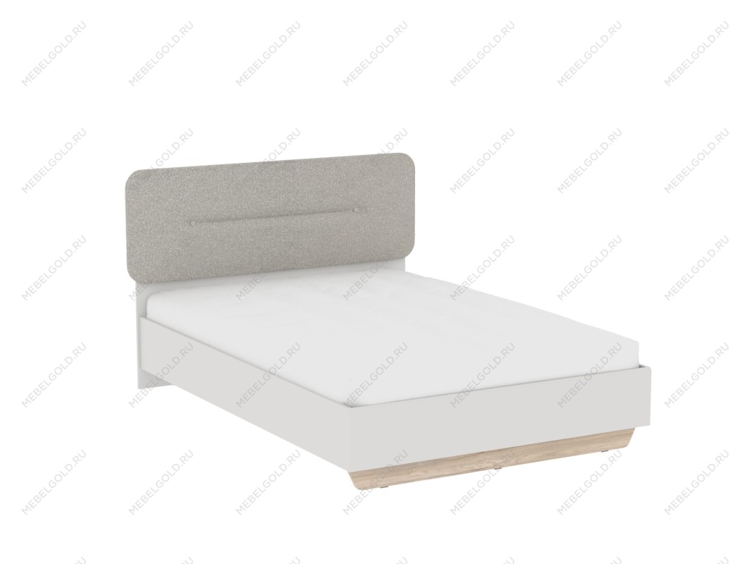 Кровать 1400 с темной мягкой вставкой NEW и подъемным механизмом, Аврора Дуб Мария/Кашемир | изображение 1