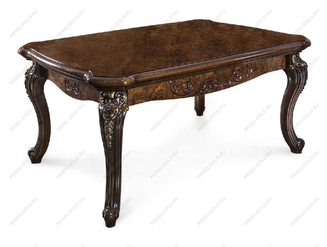 Столик прямоугольный Джоконда корень дуба глянец