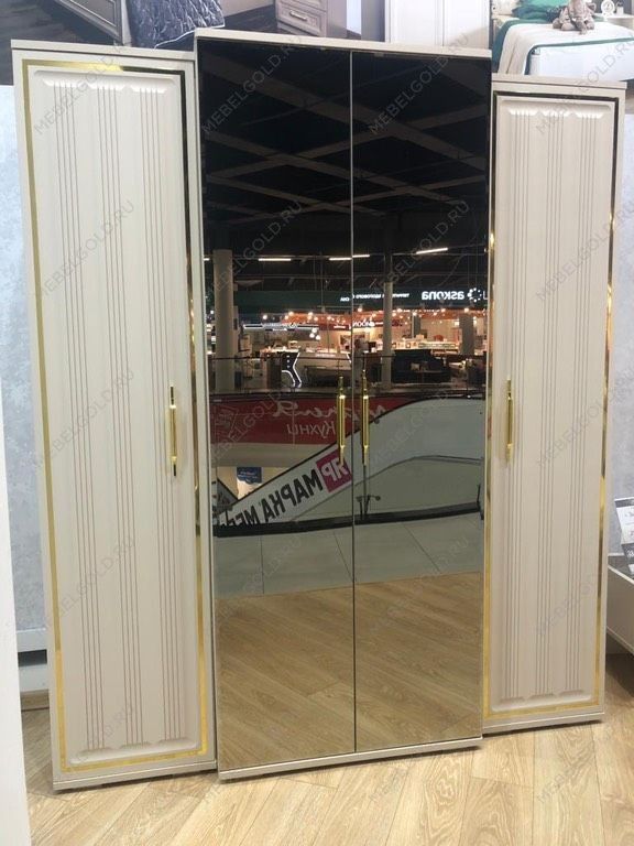 Шкаф Замира 4-дверный бежевый