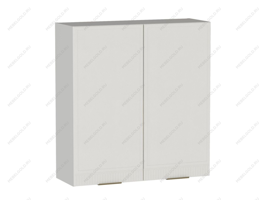 Шкаф 960 2-х дверный ШГ-90, Берта (900*321*960) Экокожа Белый, 25338