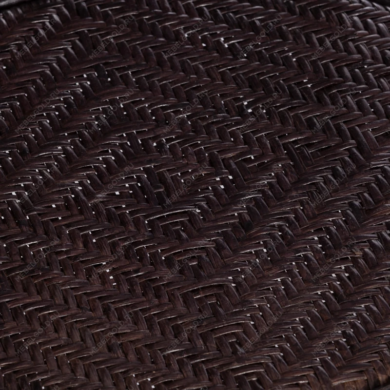 Комплект PELANGI 02/15 ( стол со стеклом + 4 кресла ) [с подушками], ротанг, кресло 65х65х77см, стол диаметр 64х61см, walnut (грецкий орех) | изображение 8