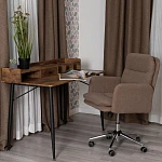 Кресло Dover хром, букле, коричневый, barni cocoa | изображение 10