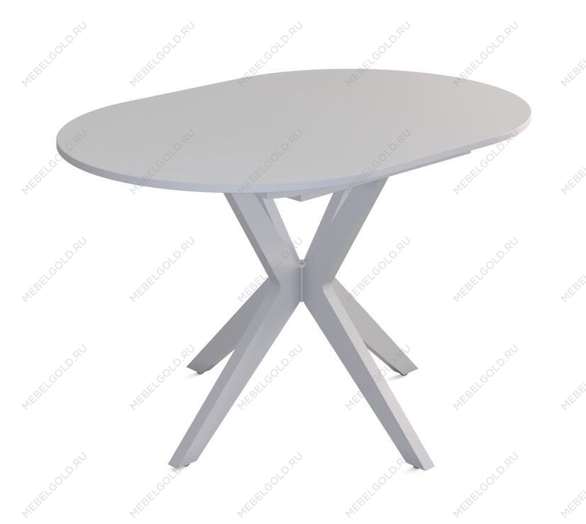 Стол Астерия (Белый /шпон Бук) 1300 (1750) * 900