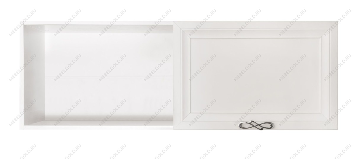 Полка навесная книжная Мишель белый матовый | изображение 2